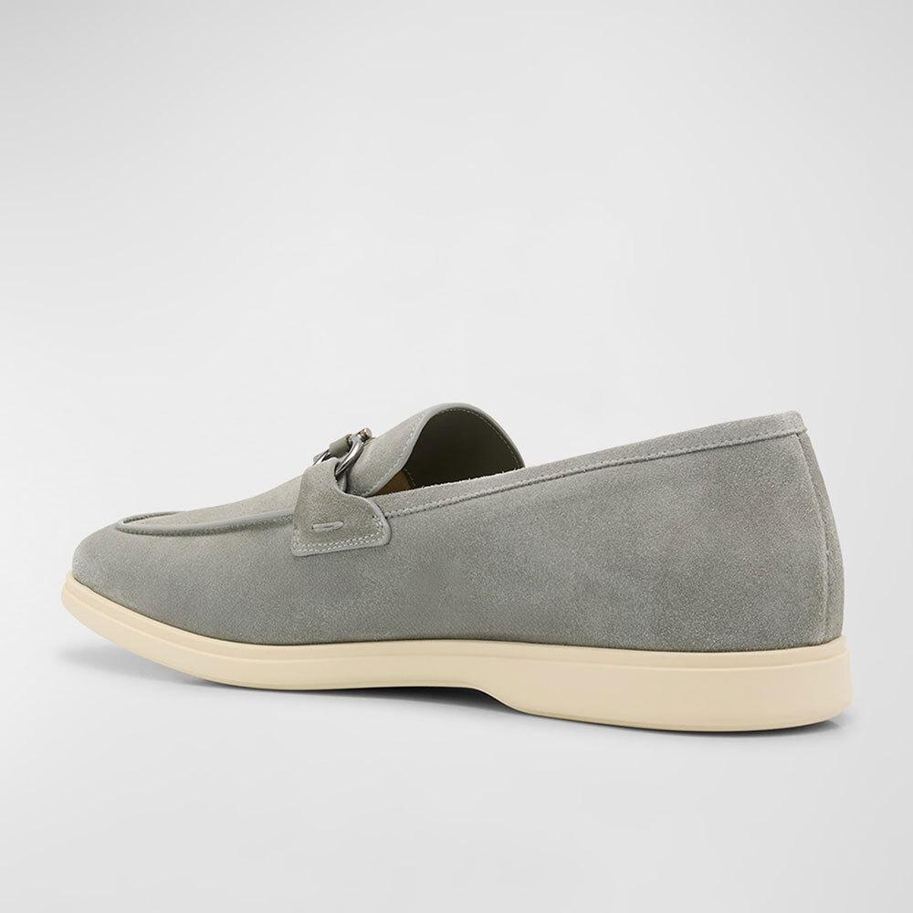 Ferragamo Gancini Casual Leather Loafers Men’s Shoes 028298 774195