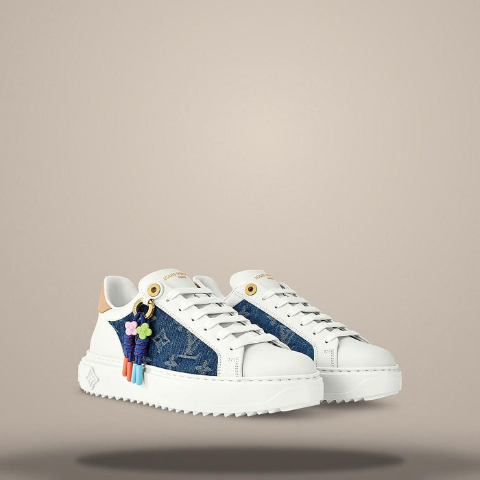 Louis Vuitton Men's Blue Denim Low Top Sneakers 1AJP51