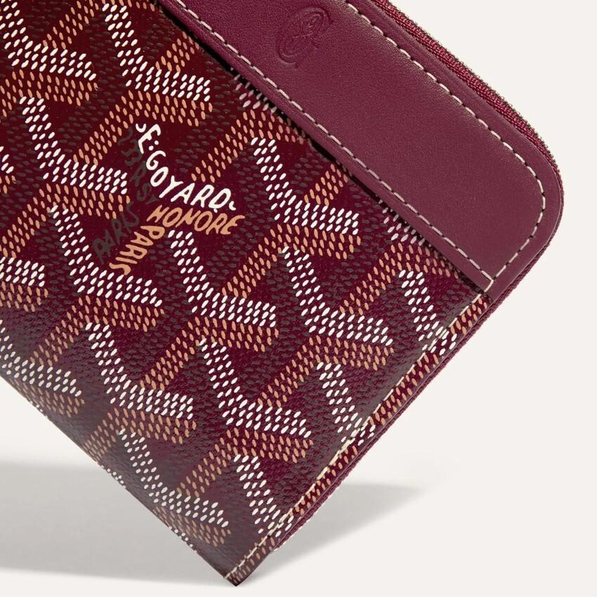 GOYARD Burgundy Matignon PM Women’s Card Holder Wallet MATIGNPMLTY33 CL33P