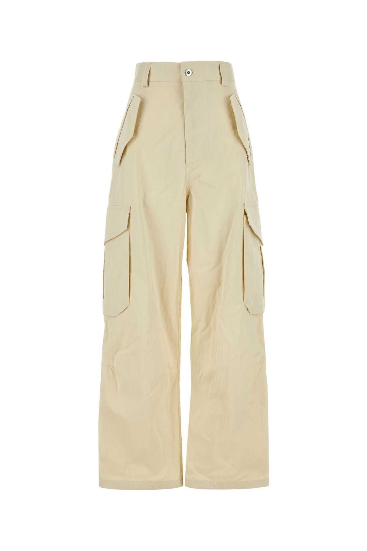 Bottega Veneta Black Cotton Cargo Pants