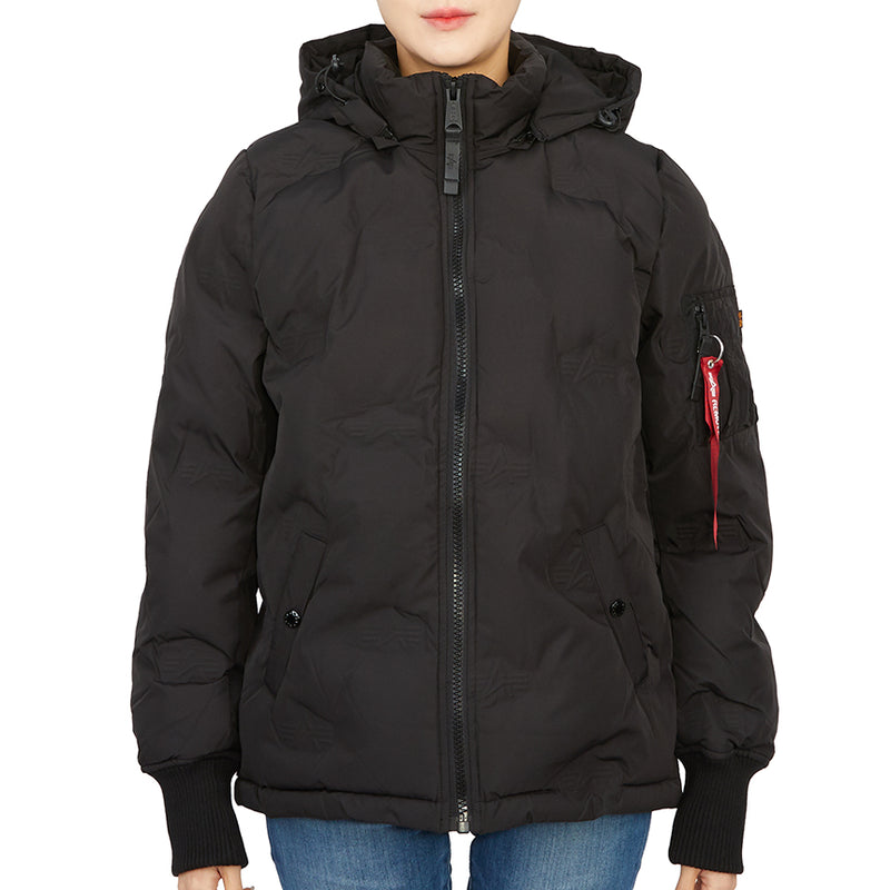 ALPHA INDUSTRIES Women’s Black Puffer Jacket