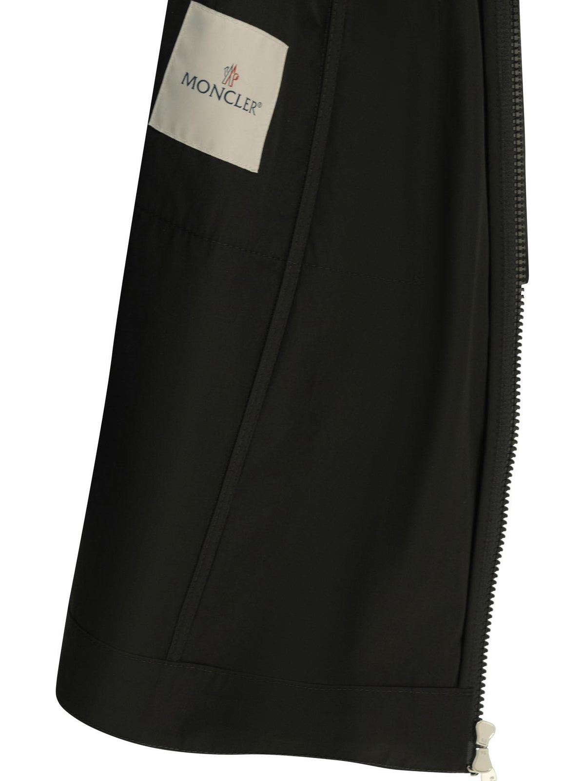 Moncler Black Down Trench Coat
