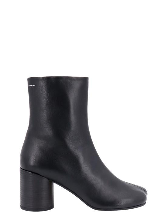 MM6 Anatomic Leather Ankle Boots S59WU0235 P3628 T8013 BLACK DOM