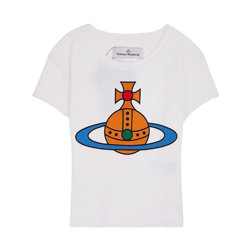 Vivienne Westwood Women’s ORB Baby Peru Tee T-Shirt White