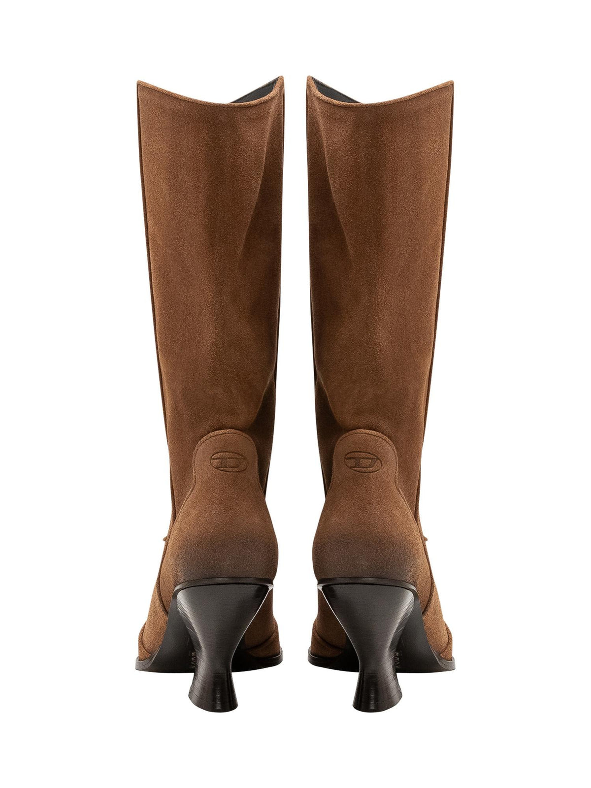 DIESEL Leather Mid-Calf Boots Black Women’s
