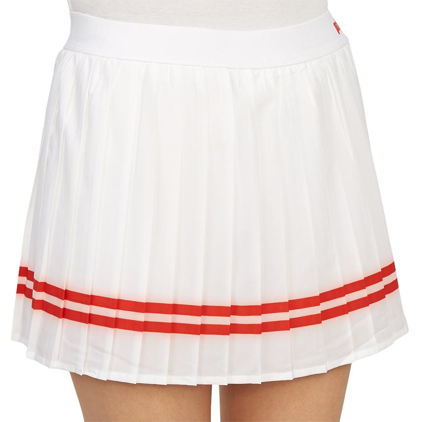 SPORTY&RICH Women’s White Pleated Mini Skirt
