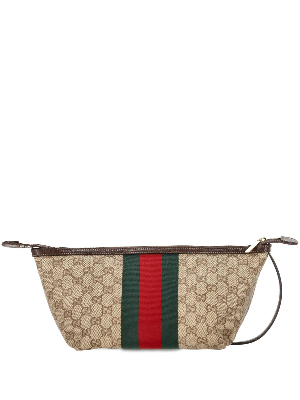GUCCI Black Leather Zipper Pouch