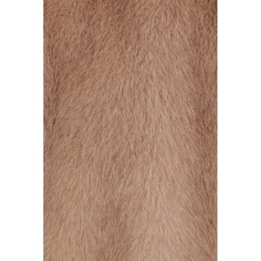 Max Mara Faux Fur Jacket Women Brown