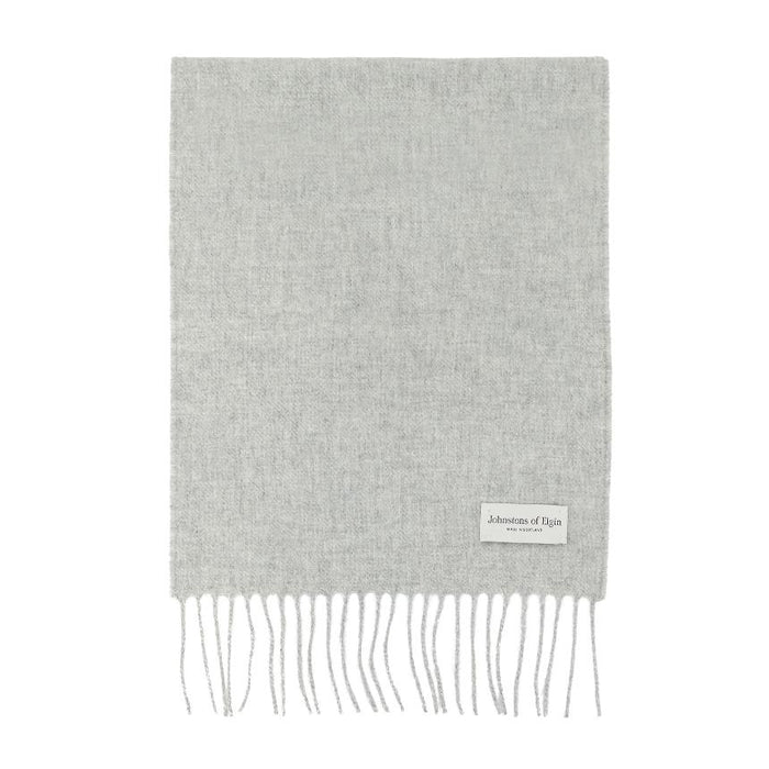 Johnstons of Elgin Cashmere Scarf Silver Unisex