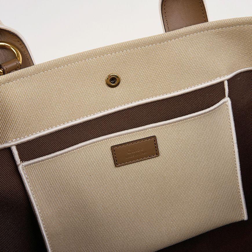 Chloe Women’s Cary Tote Bag Leather Beige