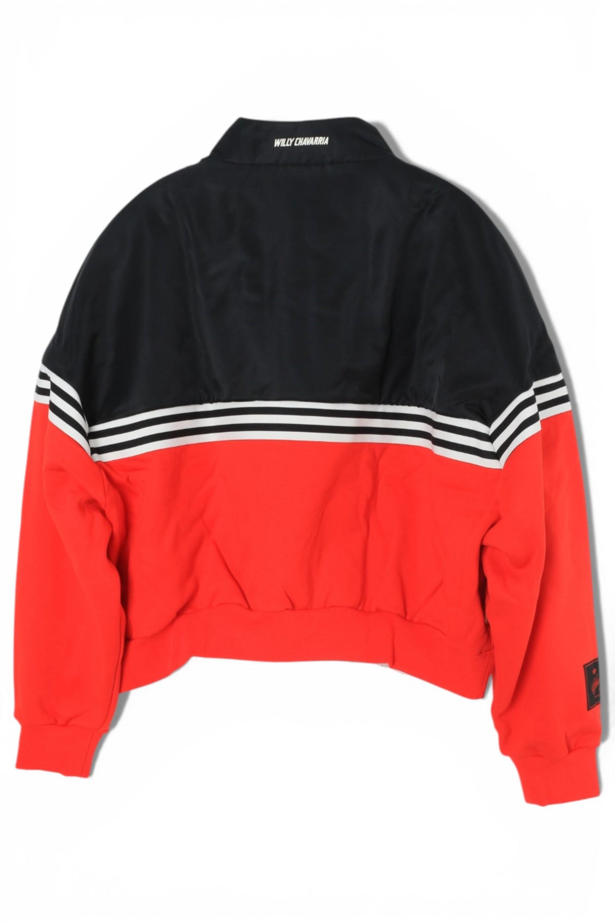 WILLY CHAVARRIA Adidas x Willy Chavarria Black Red Half Zip Pullover Sweatshirt