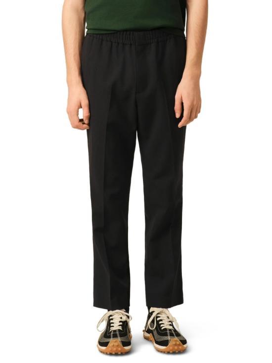 AMI Wool Suit Trousers for Men HTR226 WV0211 001 BLACK DOM