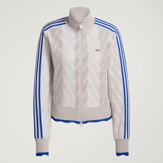 Adidas Women’s Track Jacket KD6290 Off White Chalk Pearl DOM