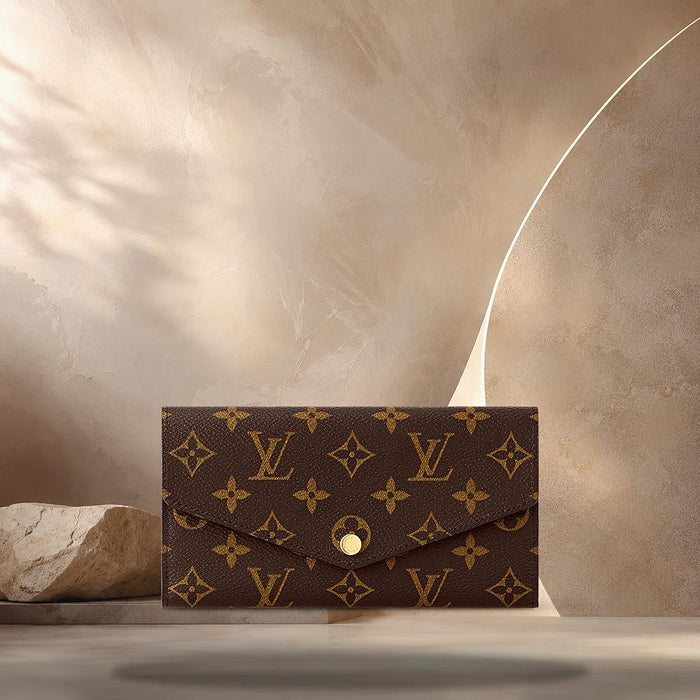 Louis Vuitton Brown Sarah Wallet Bifold Wallet