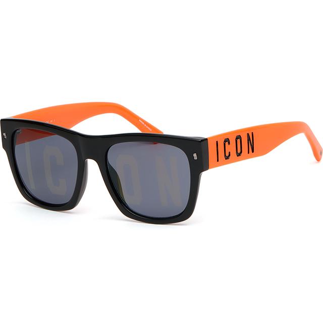 Dsquared2 Black Oversized Acetate Square Sunglasses ICON0004S 8LZ7Y