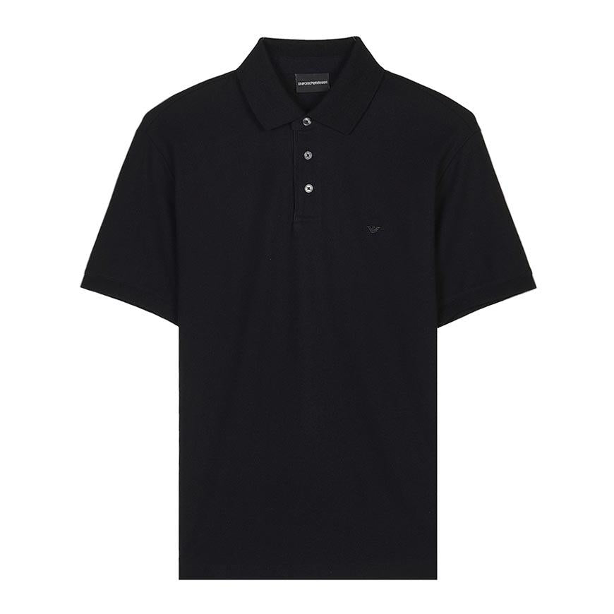 Emporio Armani Men’s Regular Fit Piqué Polo Shirt White