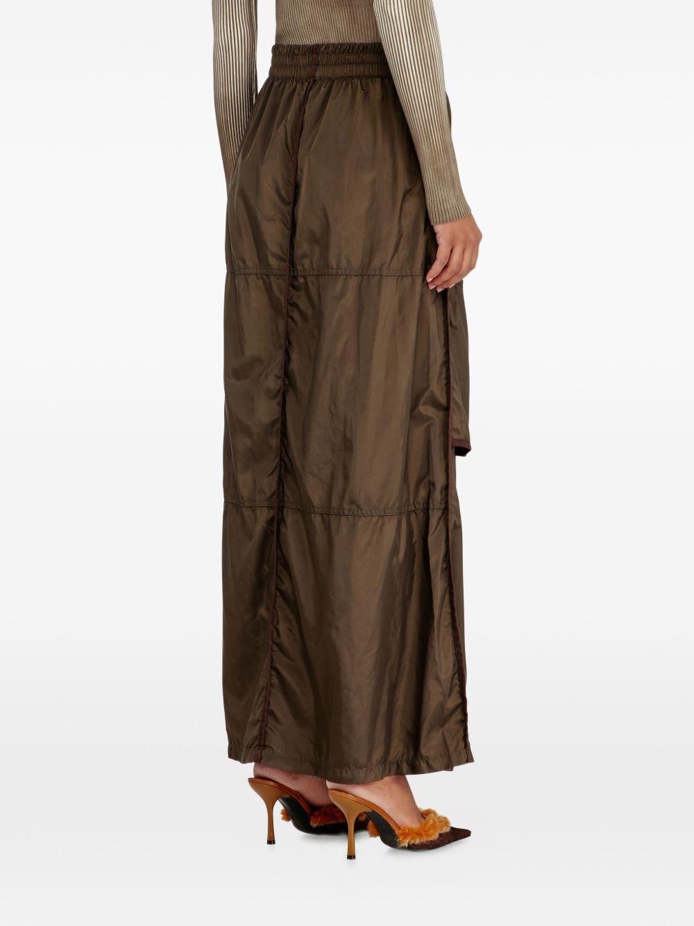 DIESEL Long Skirt Black Denim Maxi Skirt