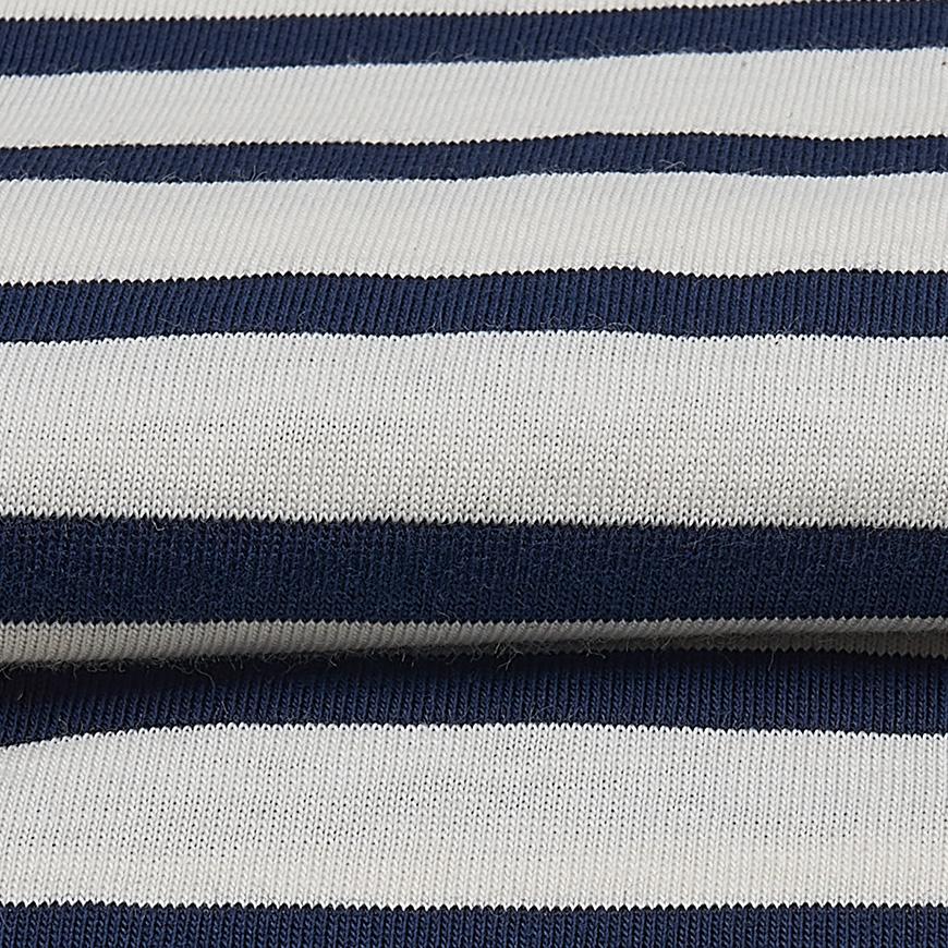 Saint James Unisex Levant T-Shirt 9863 50 ECRU MARINE