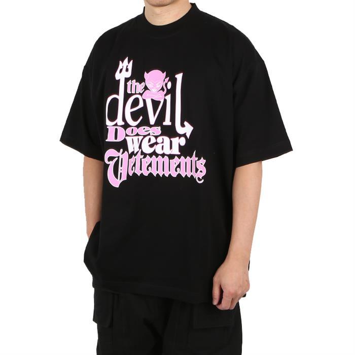 Vetements Devil Wear Oversized Short Sleeve T-Shirt Black