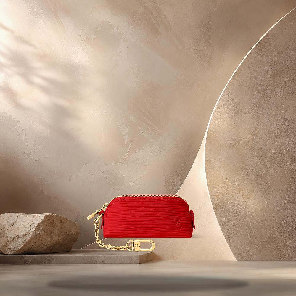 Louis Vuitton Rouge Cosmetic Lipstick Pouch Tote Bag M25687