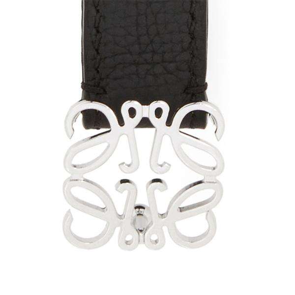 LOEWE Anagram Pebble Grain Calfskin Slim Belt