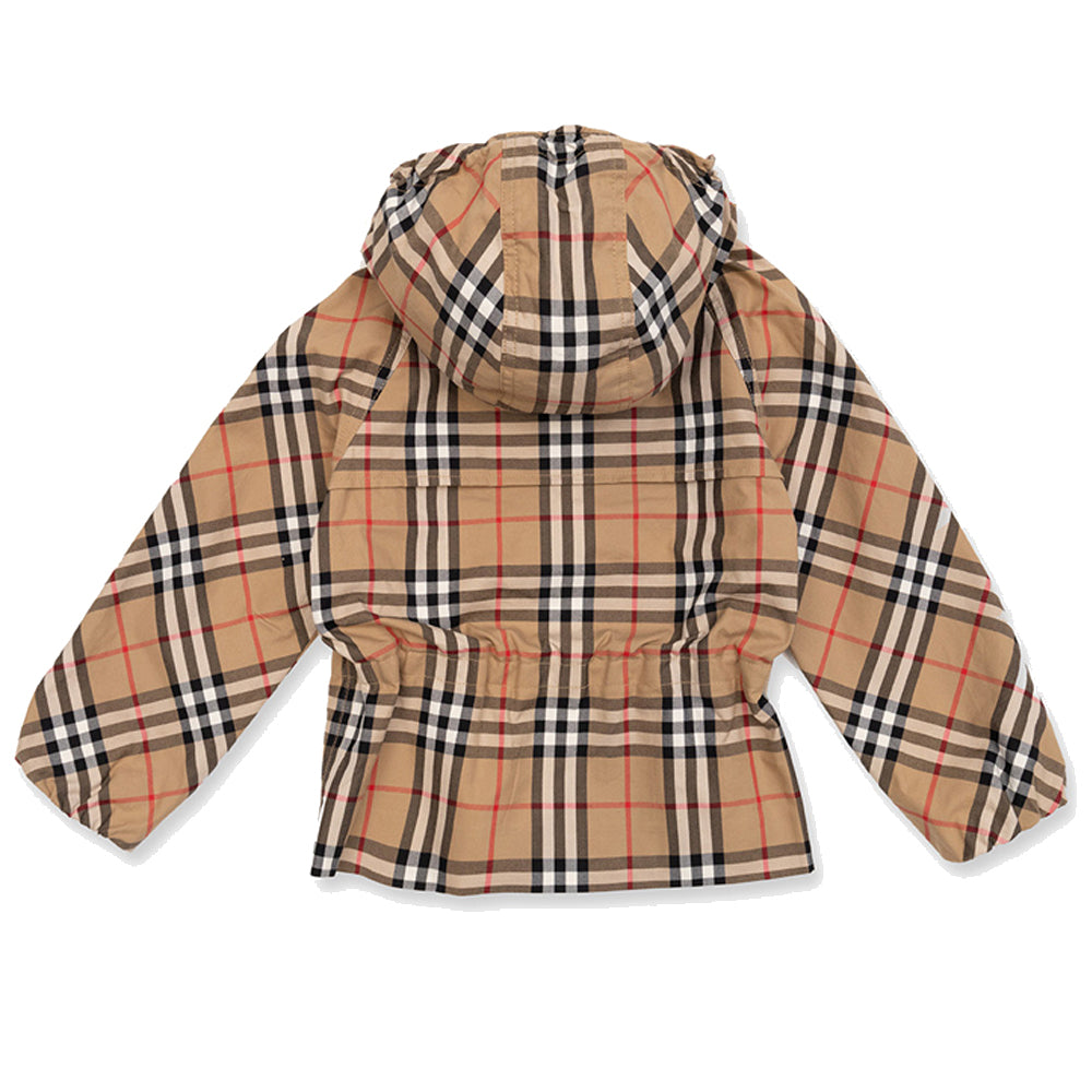 BURBERRY Vintage Check Hooded Jacket Women 23SS Kids Collection