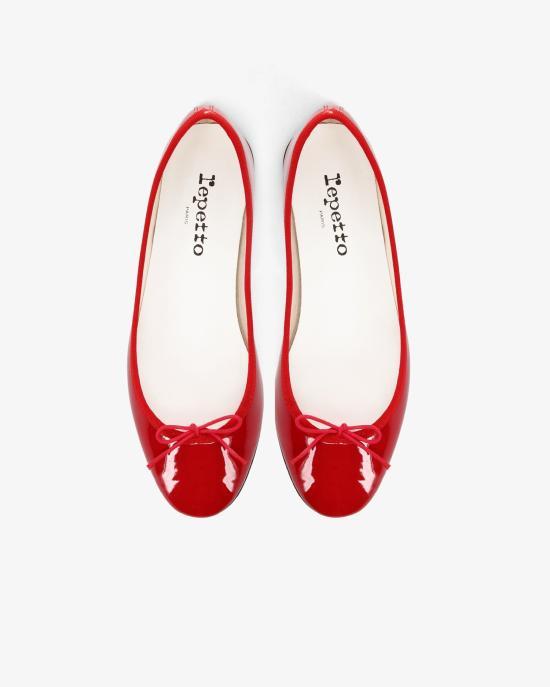 repetto Black Leather Ballet Flats V086V550V086V550 FLAMME DOM