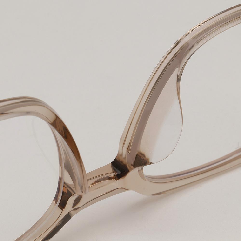 TOM FORD Blue Light Blocking Transparent Brown Square Acetate Eyegl TF5995KB 045