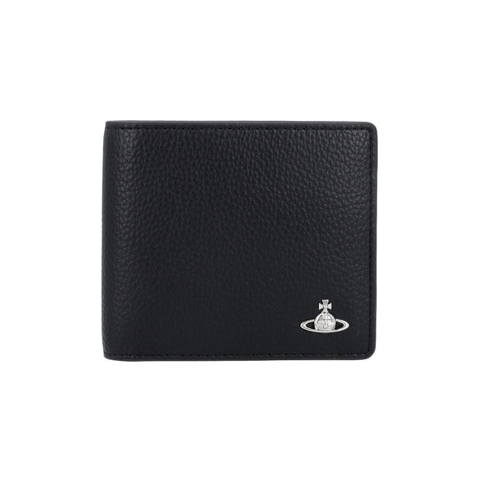 Vivienne Westwood Men’s Grain Leather Bifold Wallet Black