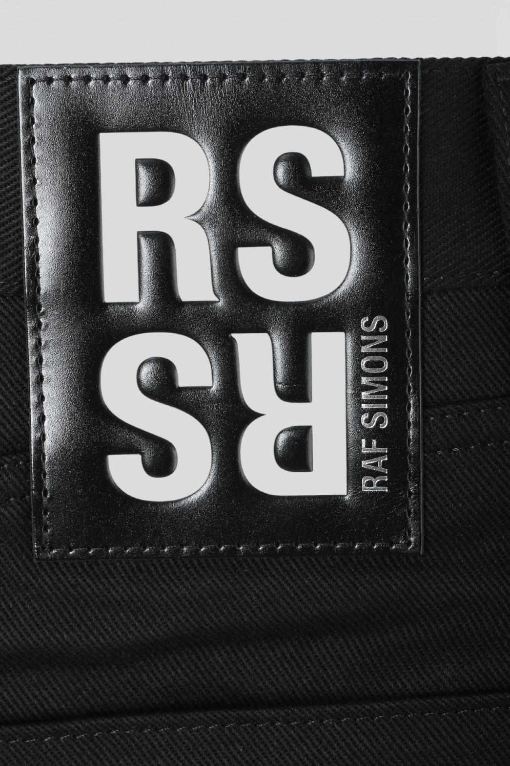 Raf Simons Men's Black Slim Fit Double Destroyed Denim Jeans 202 311 10130 00099