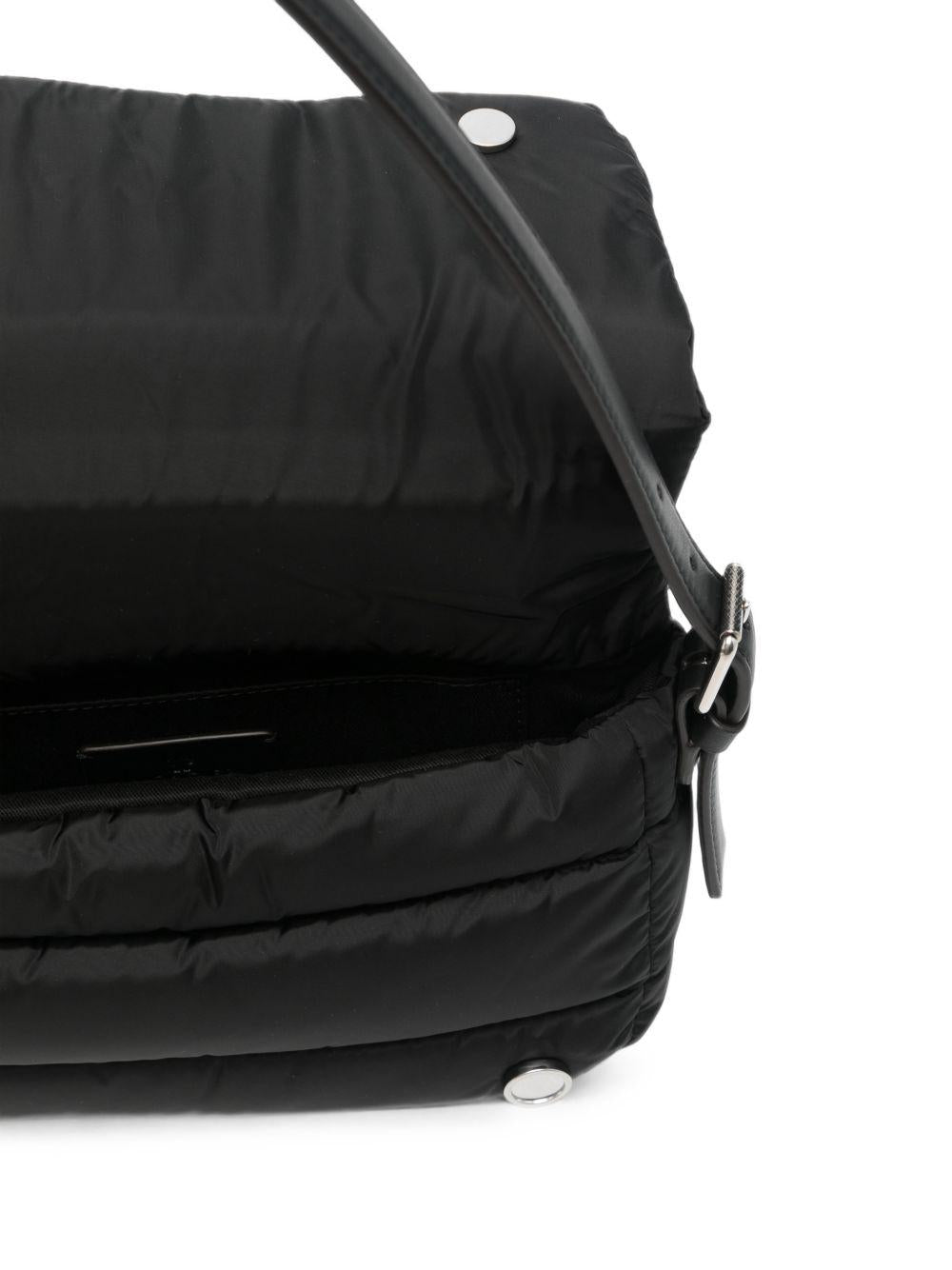 Moncler Black Nylon Quilted Shoulder Bag