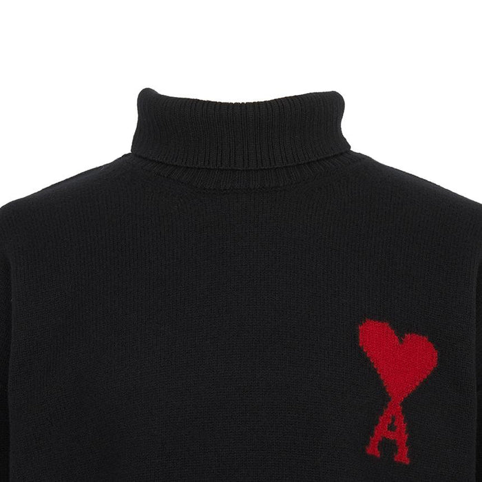 AMI Unisex Turtleneck Knit Sweater UKS839 018 009