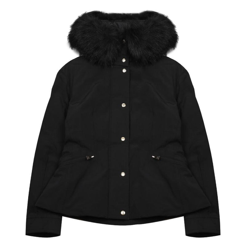 Moncler BRON Faux Fur Hood Short Down Jacket