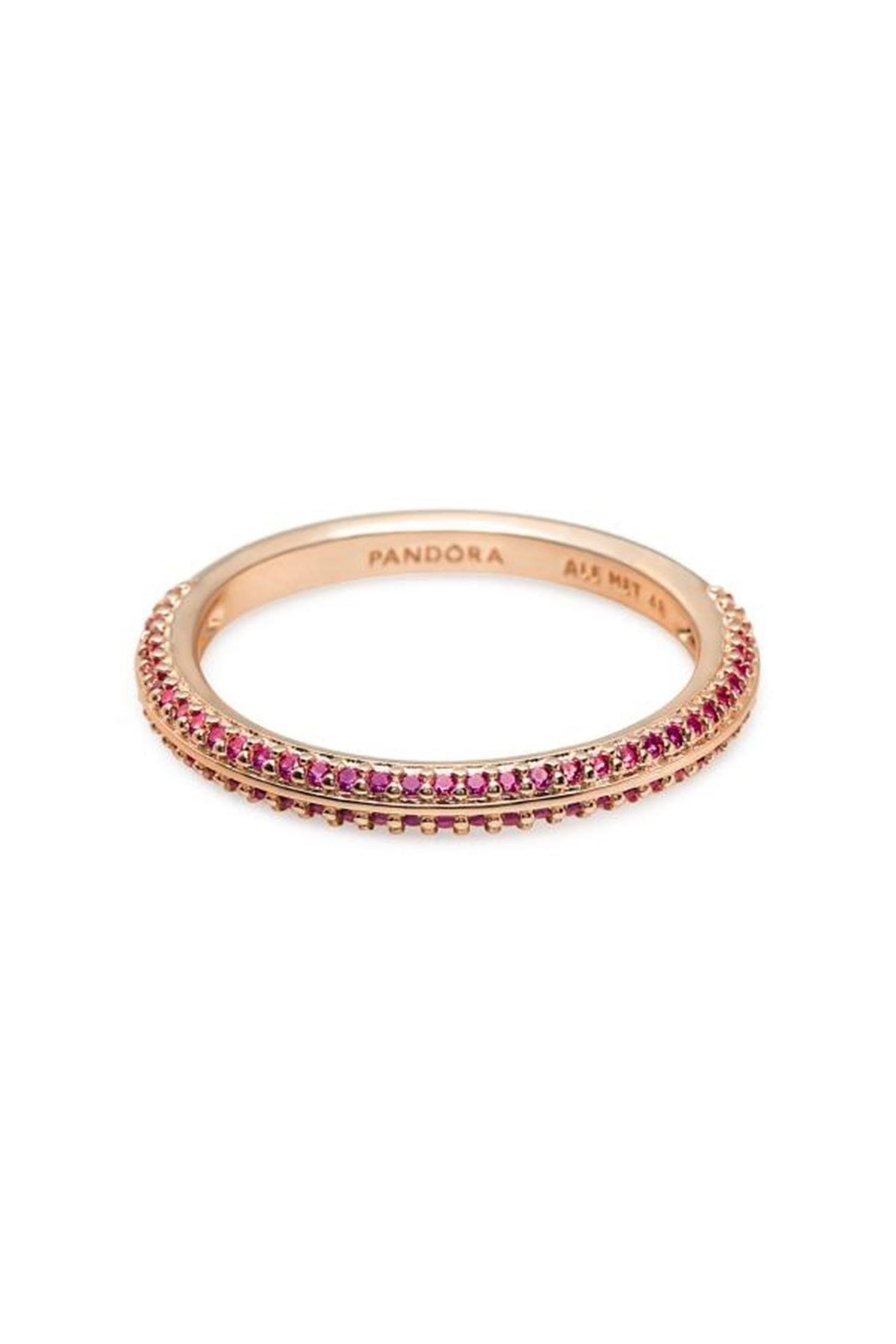 PANDORA Red Pavé Rose Ring 189679C02