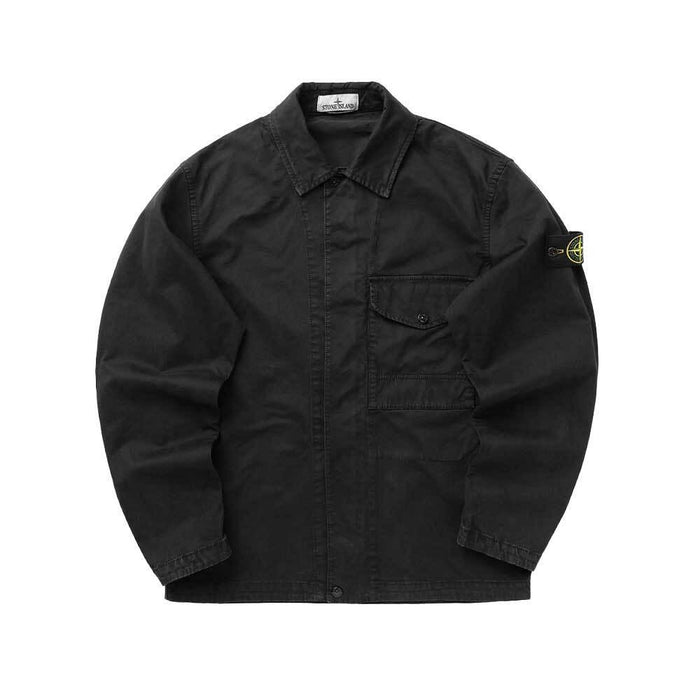 STONE ISLAND Stretch Overshirt Jacket Black Men's 1200001