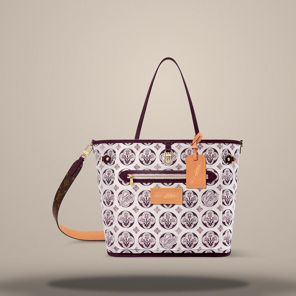 Louis Vuitton Neverfull Inside Out MM Monogram Canvas Shoulder Bag M28377