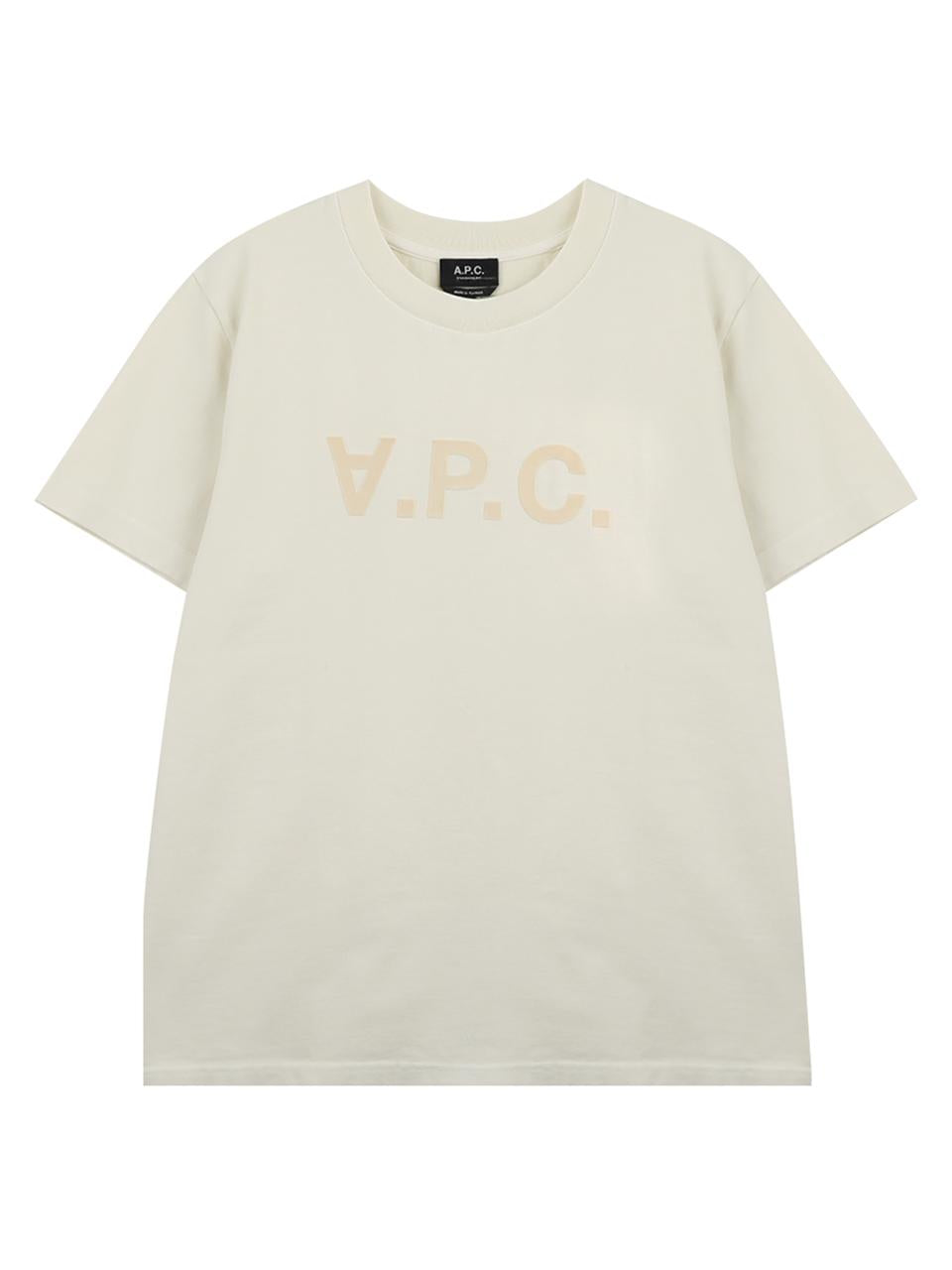 A.P.C. Standard VPC Logo T-Shirt Unisex White Cotton COHMB M26384 ILH