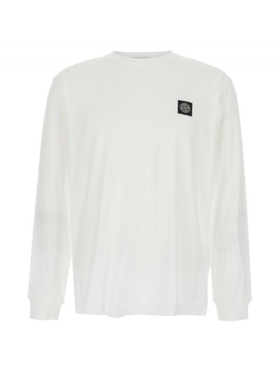 STONE ISLAND Long Sleeve T-Shirt Men’s Cotton Top