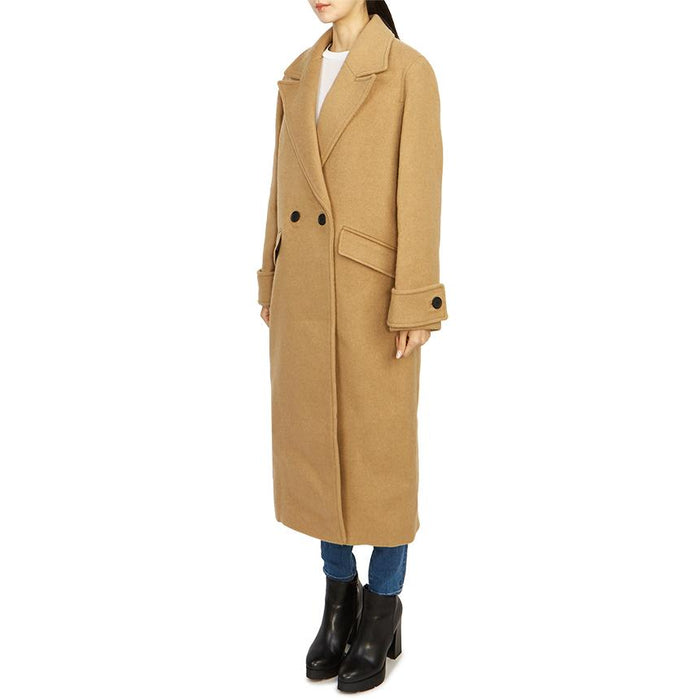 ALLSAINTS Mabel Wool Blend Coat Camel Brown Women’s Coat