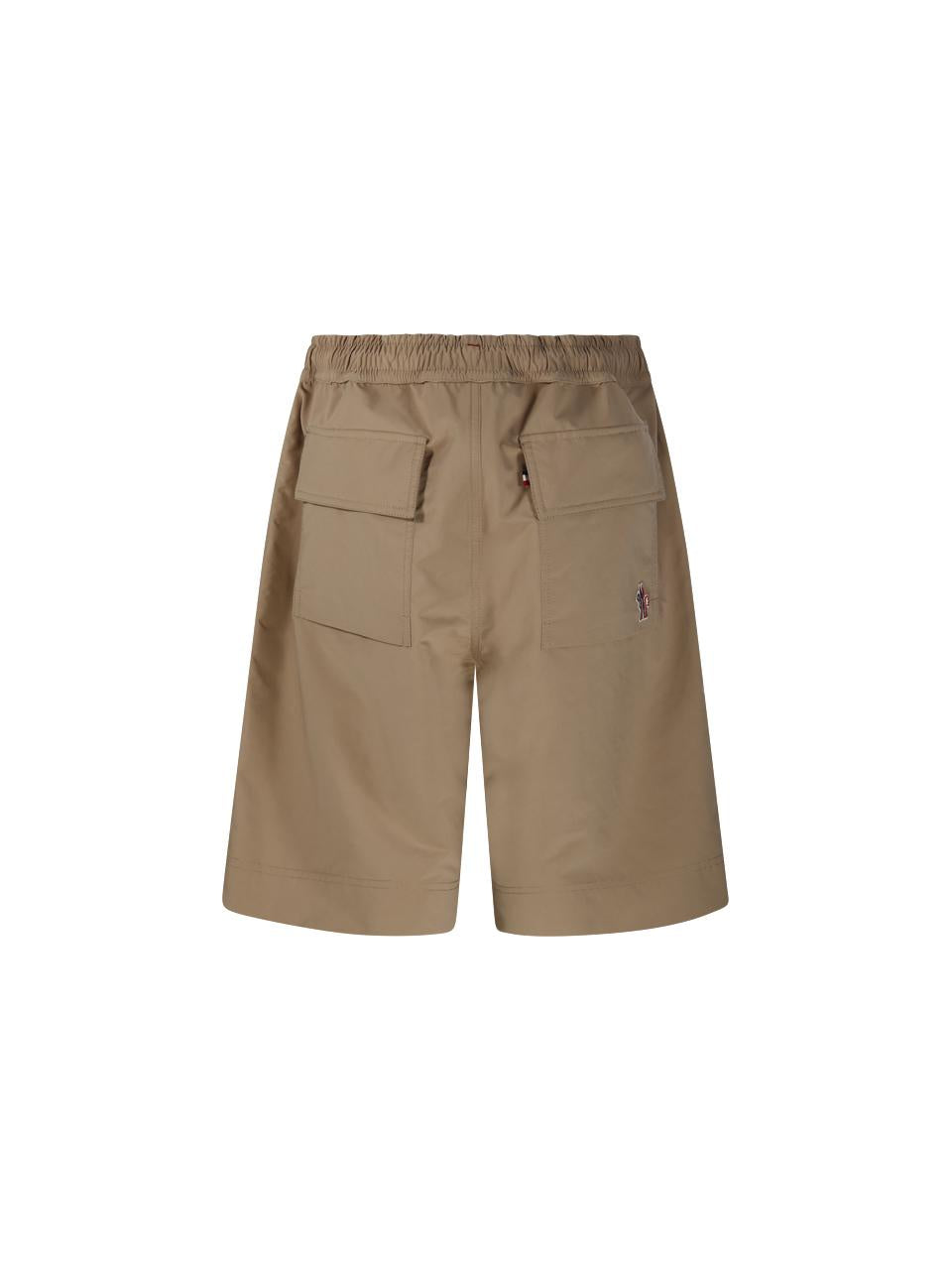 Moncler Black Nylon Drawstring Shorts