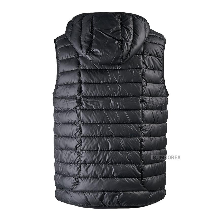 DIESEL Men’s Temple Puffer Vest Black Down Padded Jacket