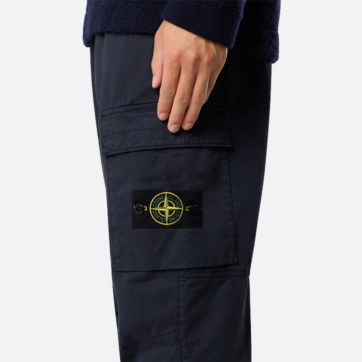 STONE ISLAND Blue Parachute Cargo Pants for Men L2S153100033 S0014 V0020