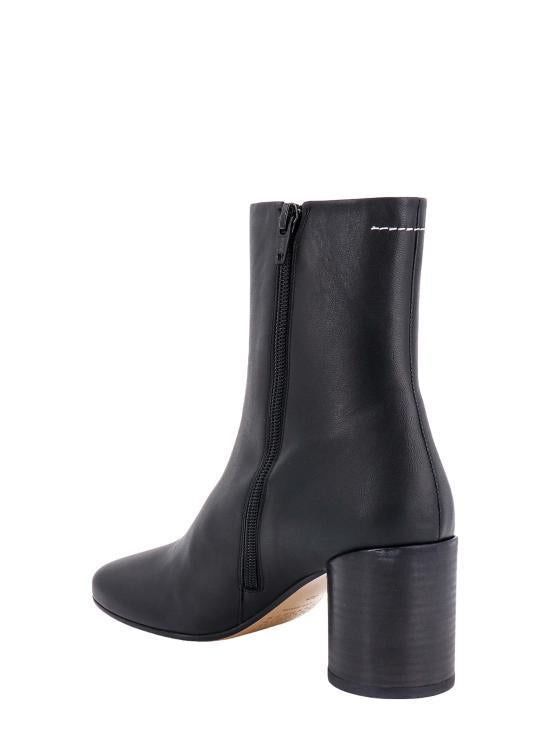 MM6 Anatomic Leather Ankle Boots S59WU0235 P3628 T8013 BLACK DOM
