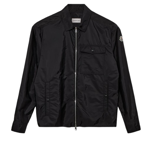 Moncler Logo Patch Nylon Zip Jacket Camcia Black K1 091 2F000 17 539ZD