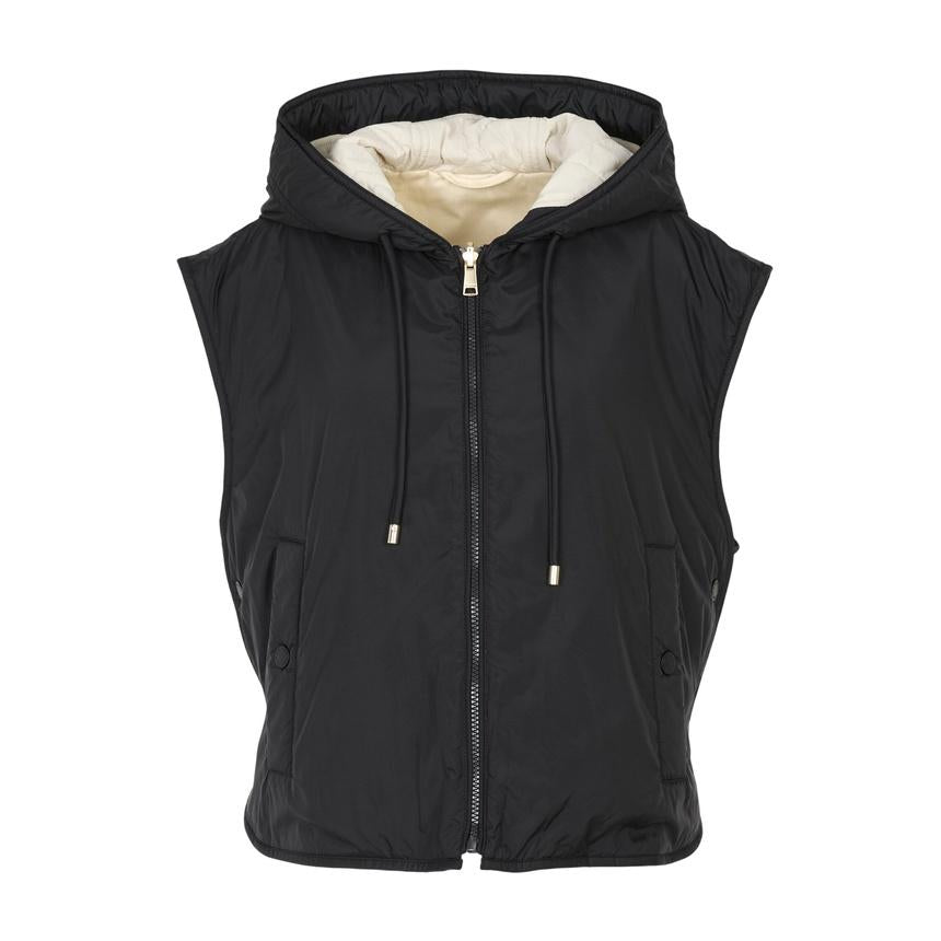 Max Mara Reversible Puffer Vest Beige Nylon Women’s Jacket
