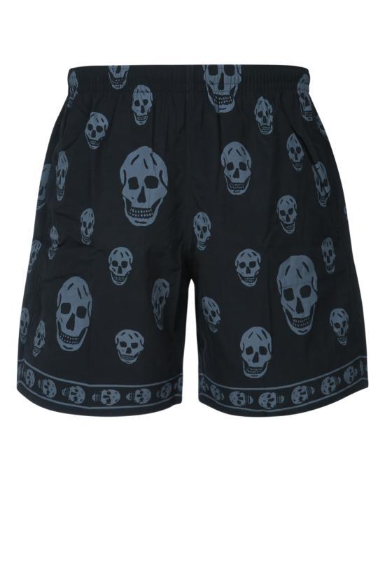 Alexander Mcqueen Black Cotton Drawstring Logo Short 847261 4419Q 1062 BLACK DOM