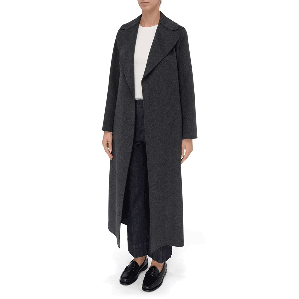 Max Mara Poldo Wool Coat Gray 29016043600 023