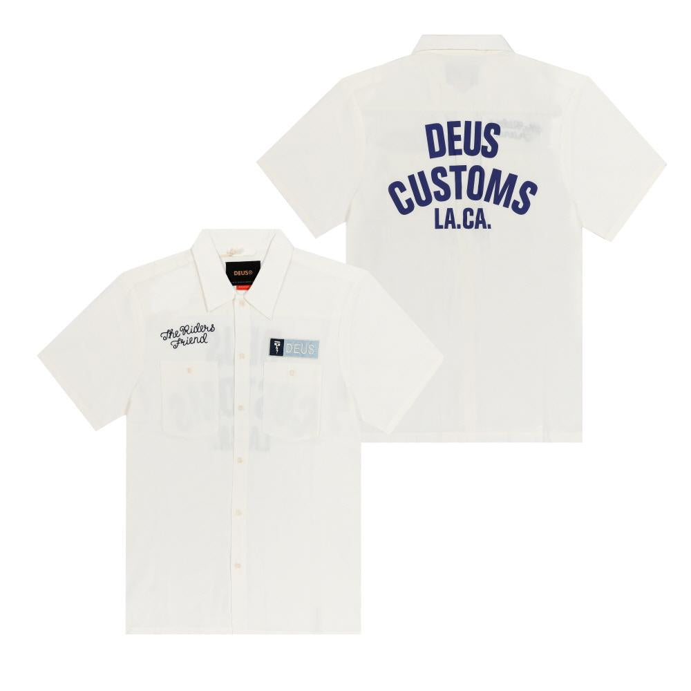 Deus Ex Machina Forecourt Short Sleeve Shirt for Men DMP255066 VWH