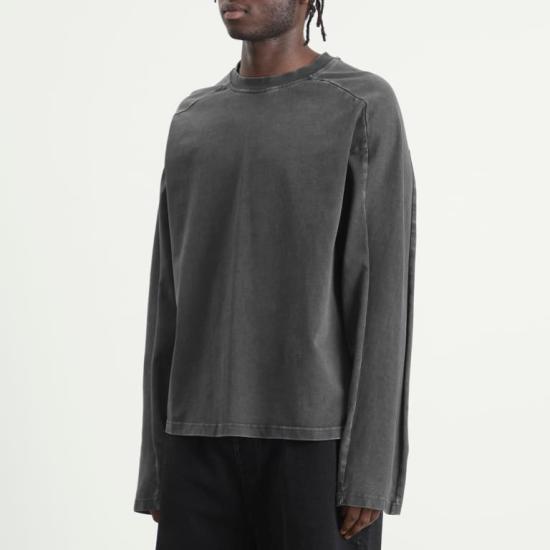 Entire Studios Long Sleeve Sweatshirt for Wo ESSS26TT02012 0392 WASHED BLACK DOM