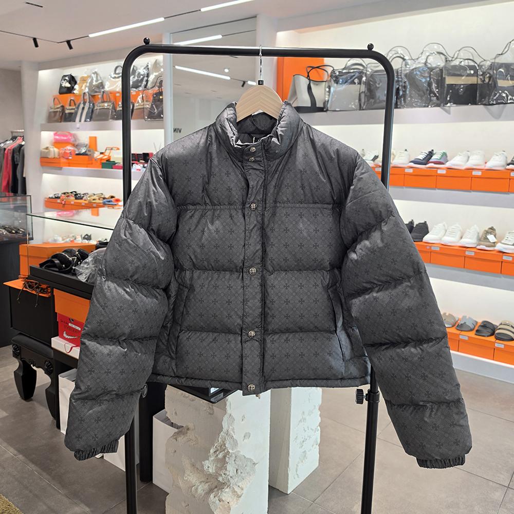 Chrome Hearts Gray Monogram STIFF V2 Puffer Jacket Unisex